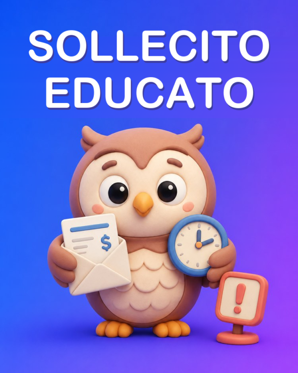 Sollecito educato a un cliente in ritardo con il pagamento