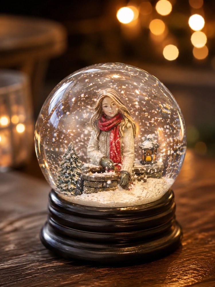 La tua miniatura dentro una palla di neve