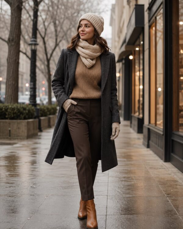 Look Invernale Accogliente nella tua Foto con IA