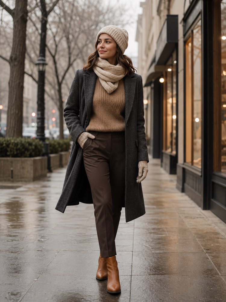 Look Invernale Accogliente nella tua Foto con IA