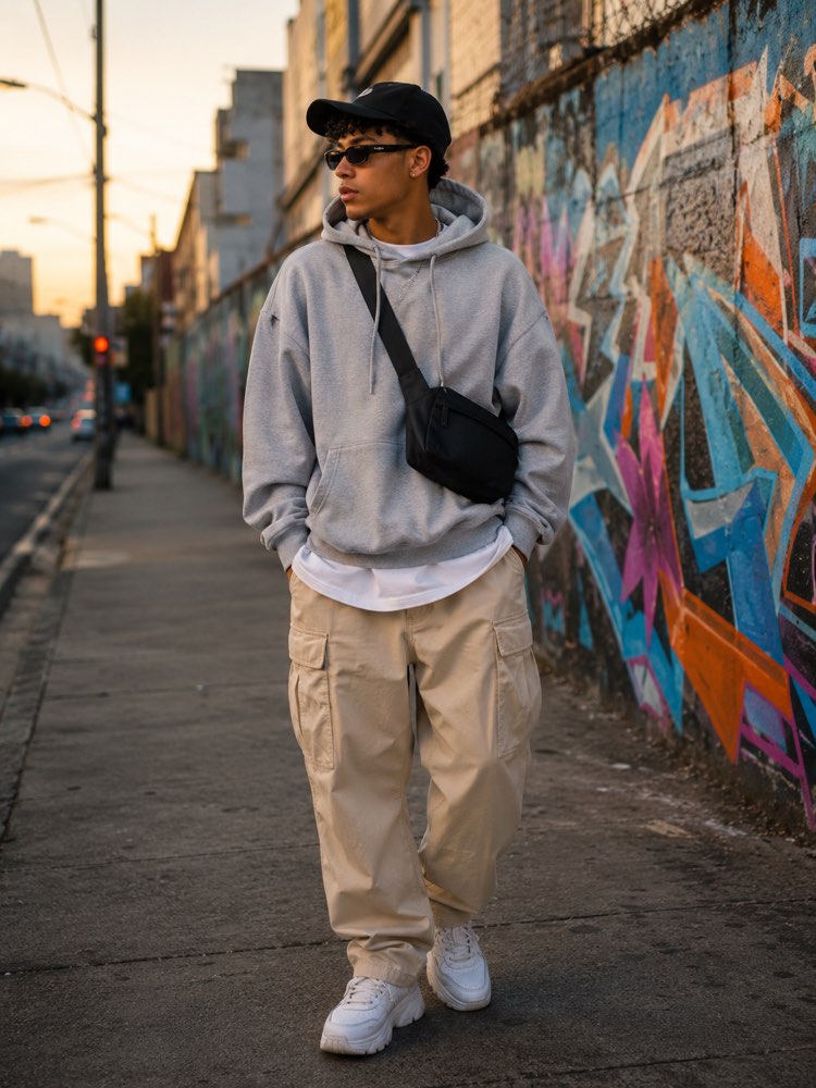 Look Streetwear Urbano sulla tua Foto con l’IA
