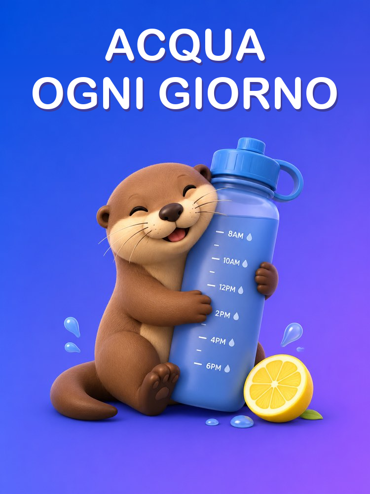 Il tuo Obiettivo di Acqua del Giorno, Calcolato sulla tua Routine