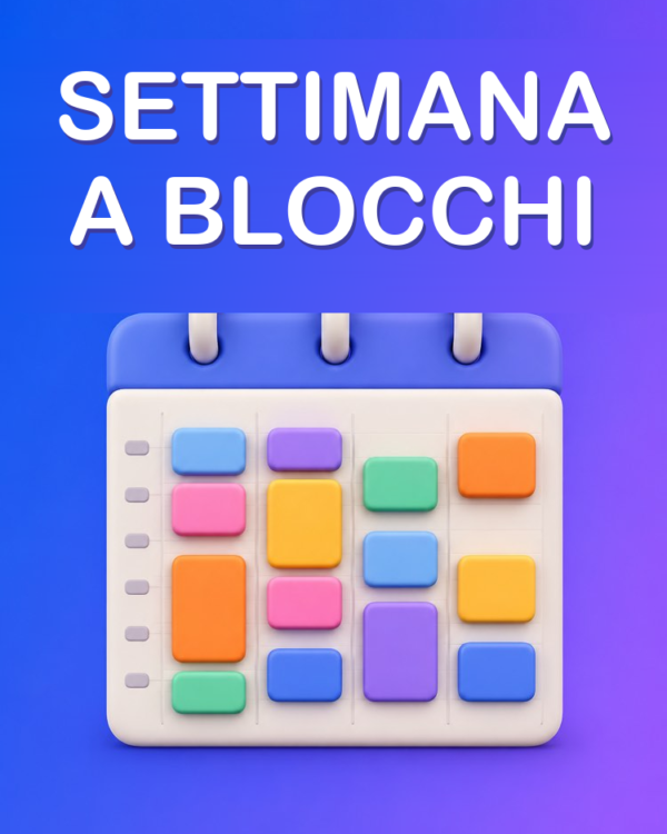 Pianificatore Settimanale con Time Blocking