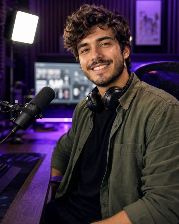 Ritratto professionale di content creator