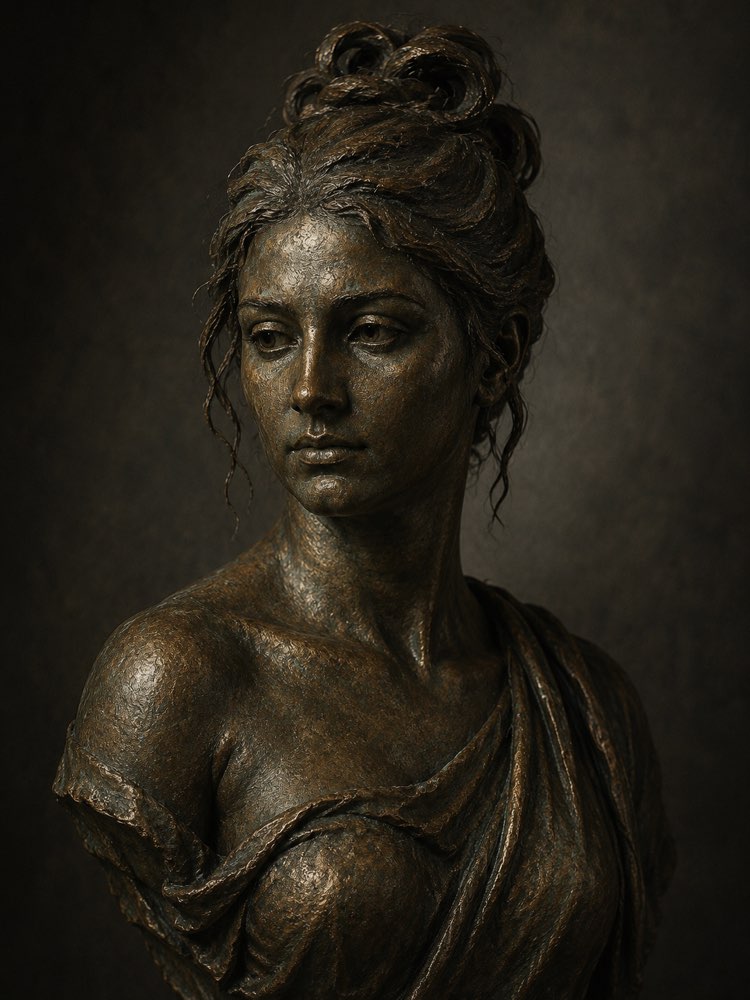 Diventa una statua di bronzo classica
