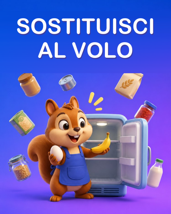 Sostituzione di Ingredienti a Metà Ricetta