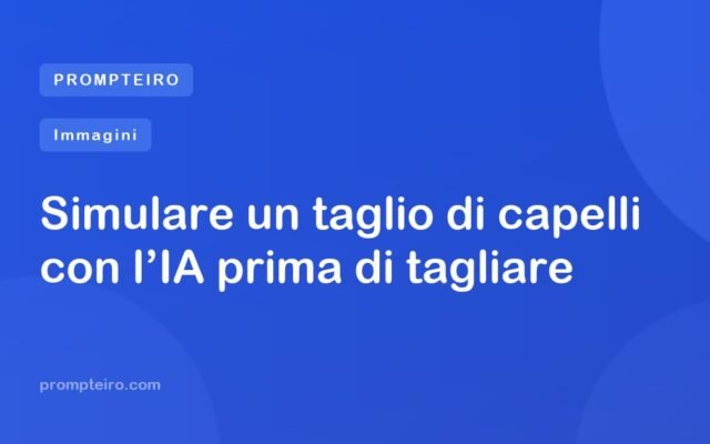 Simulare un taglio di capelli con l’IA prima di tagliare