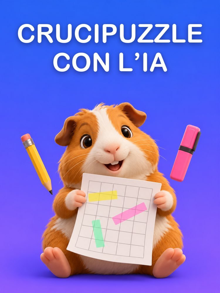 Crucipuzzle con l'IA da Stampare, con Soluzione Verificata