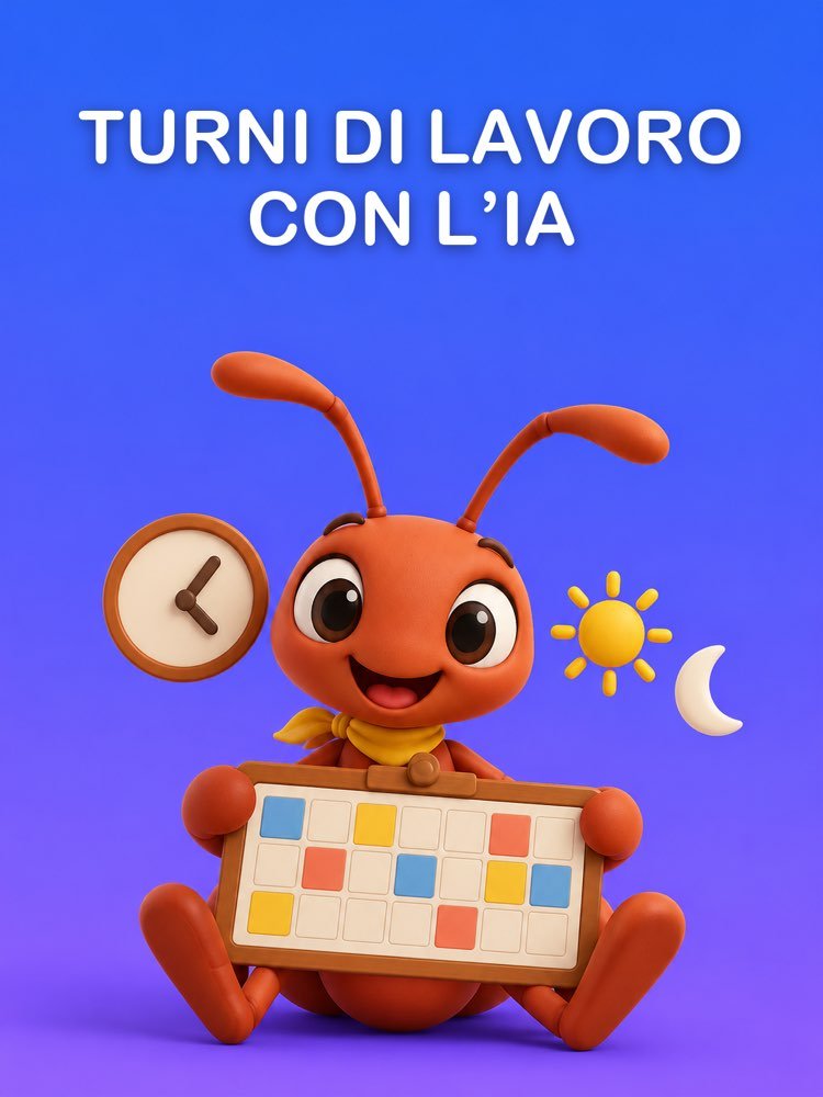 Turni di Lavoro con l'IA, con Coperture e Ore Verificate