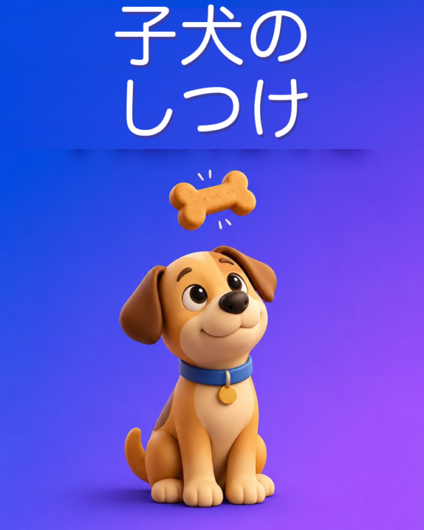 子犬のしつけを家で、褒めて伸ばす