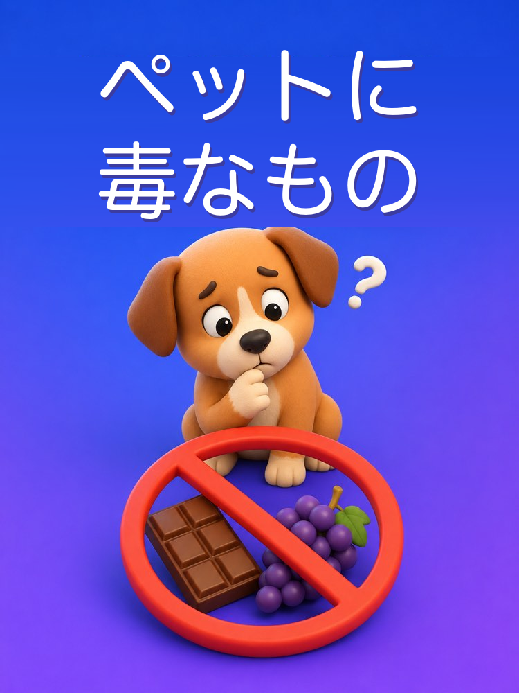 ペットに危険な食べ物と植物をAIで確認