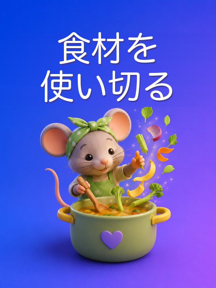 食材を使い切る、AIと