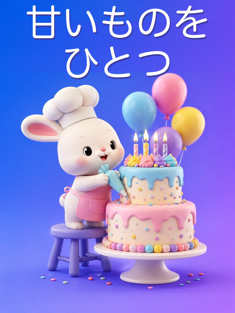AIで作るお祝いのケーキとお菓子