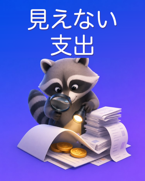 見えない支出を探し出す