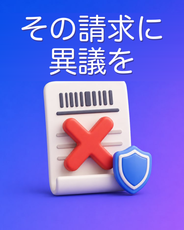 不当請求に異議を唱える