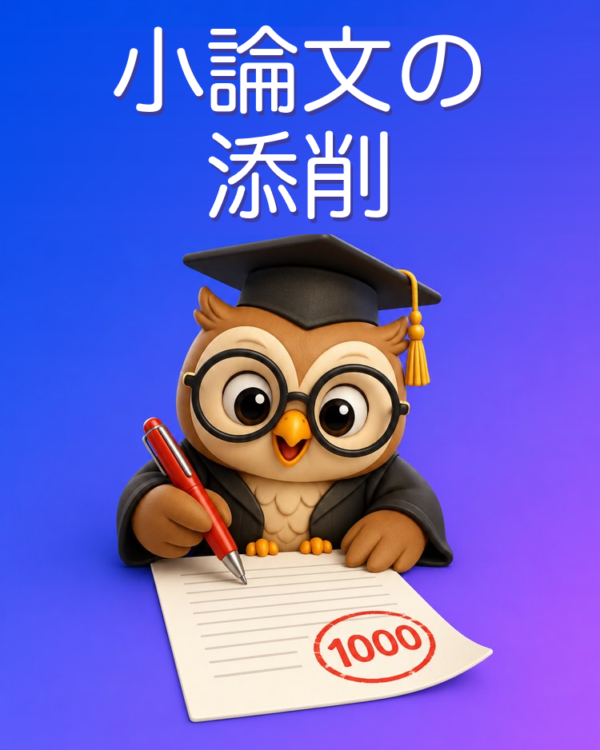 入試小論文の添削
