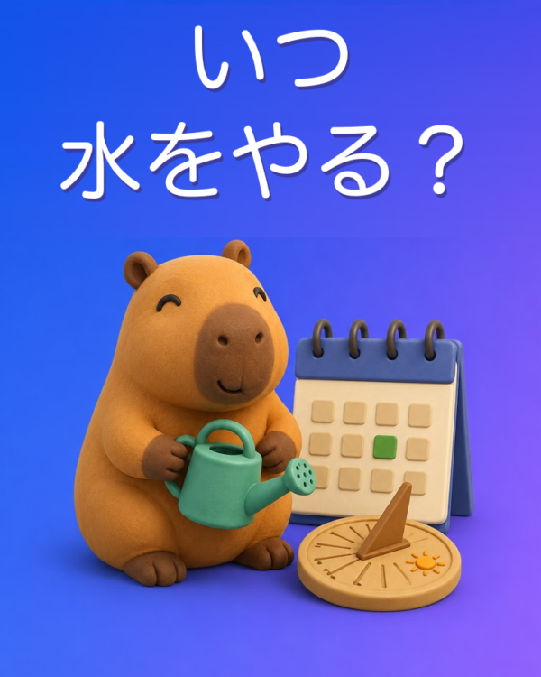 あなたの植物に合う水やりの計画をAIで
