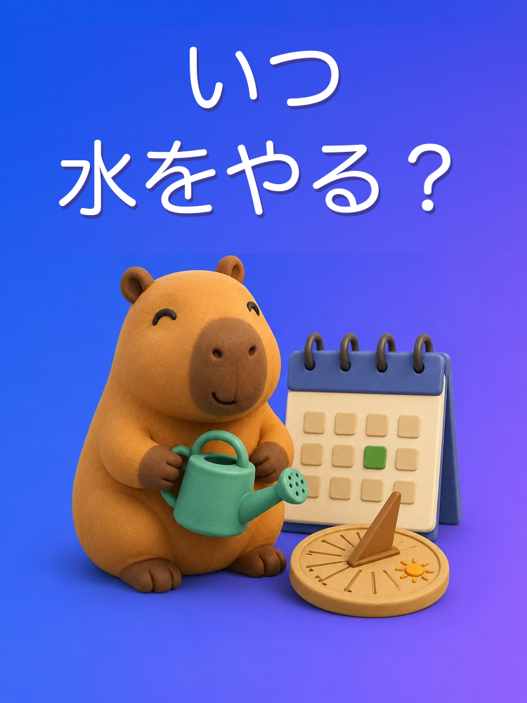 あなたの植物に合う水やりの計画をAIで