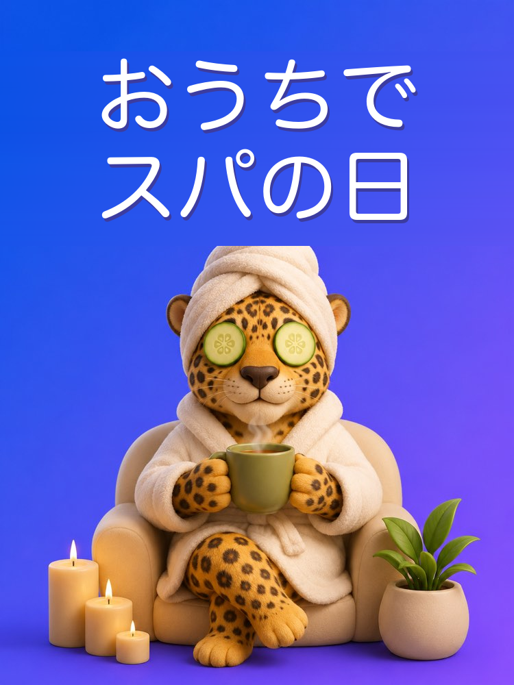 おうちでスパの一日を過ごすAIプロンプト