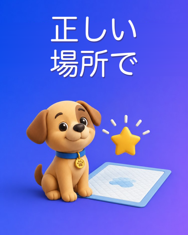 ペットに正しい場所でさせる教え方