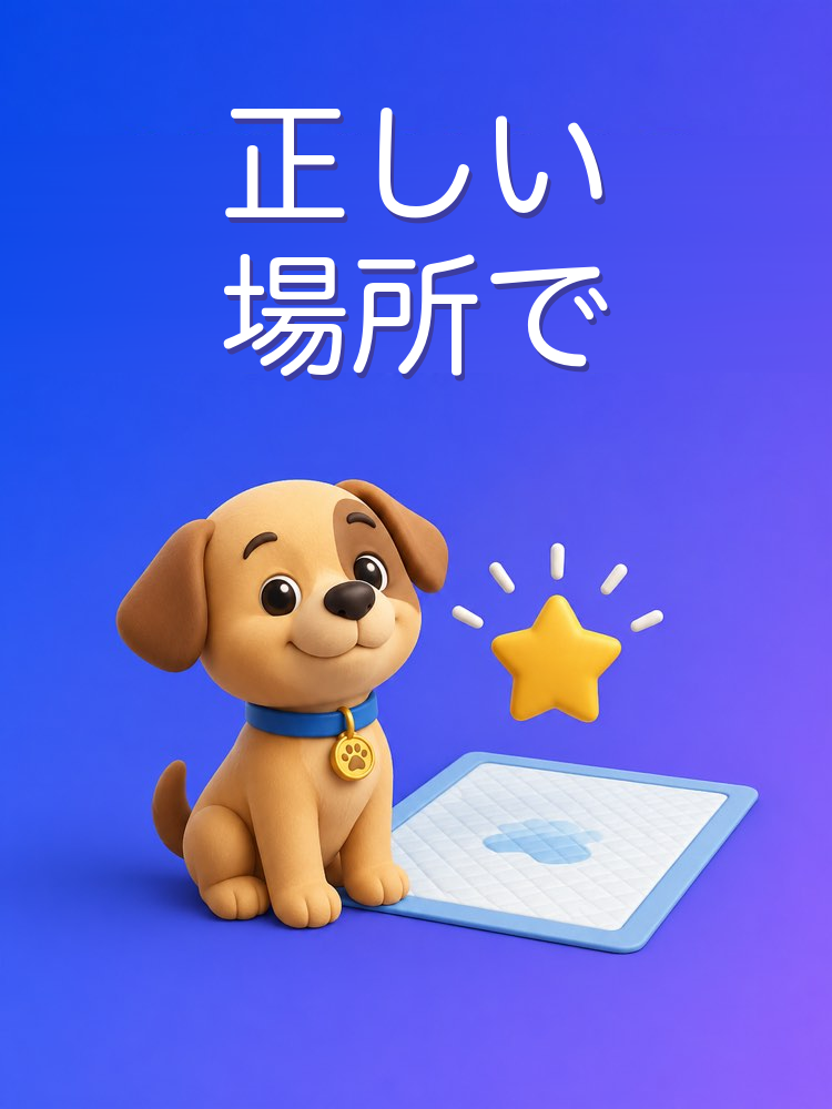 ペットに正しい場所でさせる教え方