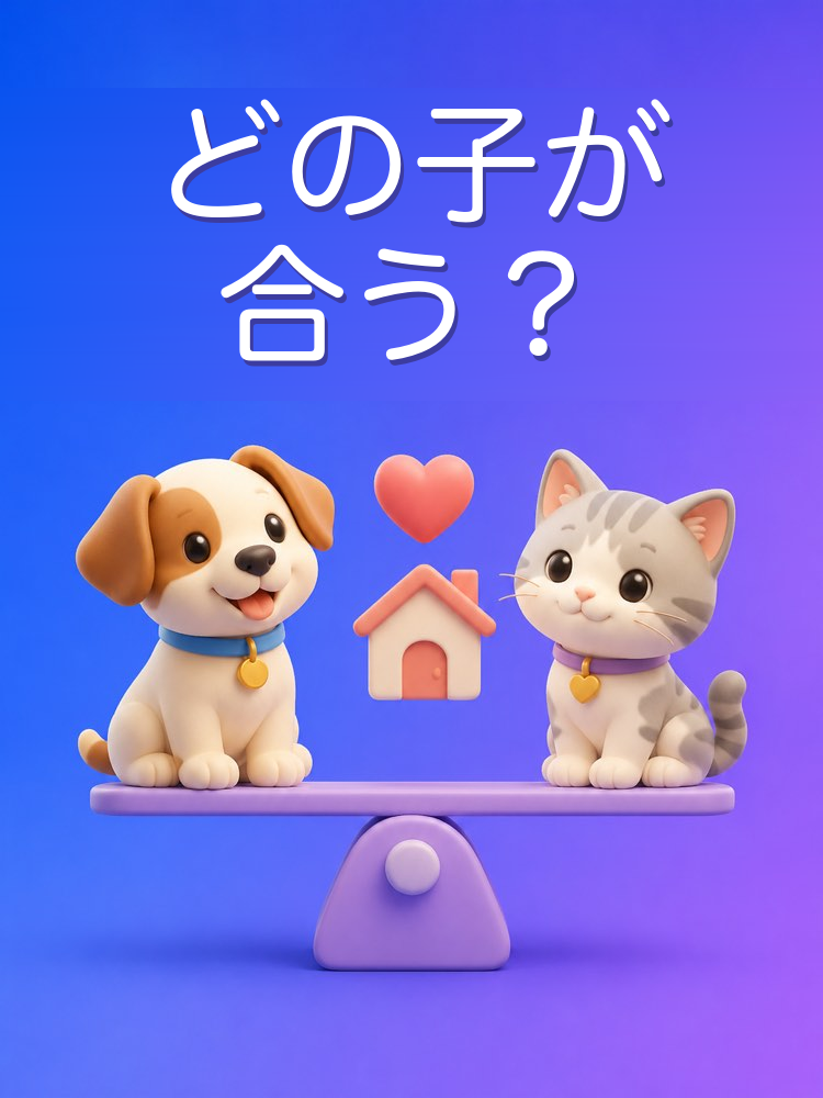 暮らし方に合うペットの選び方をAIで