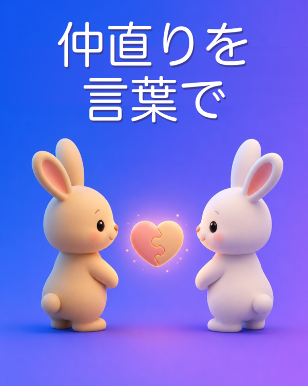 AIで書くけんかのあとの仲直りのメッセージ