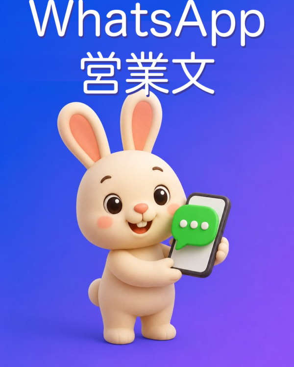 押しつけがましくないWhatsAppの営業メッセージ