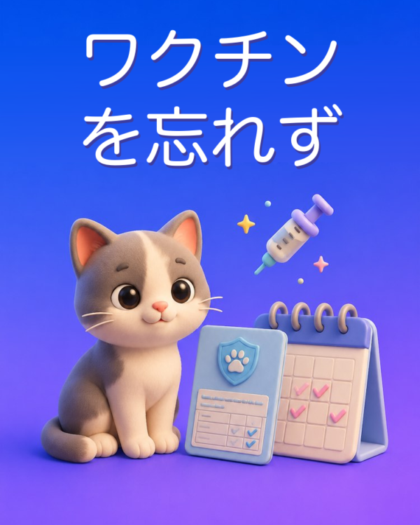 ペットのワクチンと虫下しのカレンダー