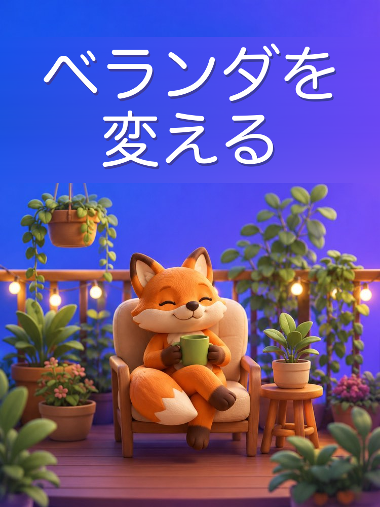 ベランダと狭い庭を作りかえるAIプロンプト