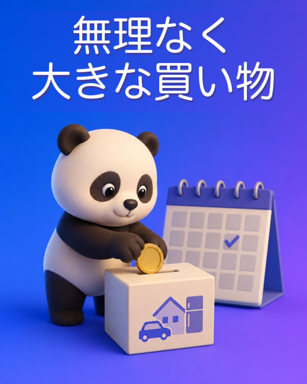借金せずに大きな買い物を計画する