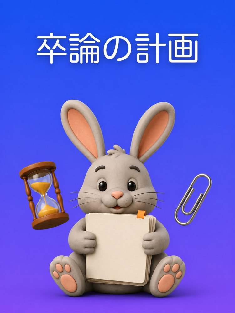 卒業論文の計画: テーマから提出まで