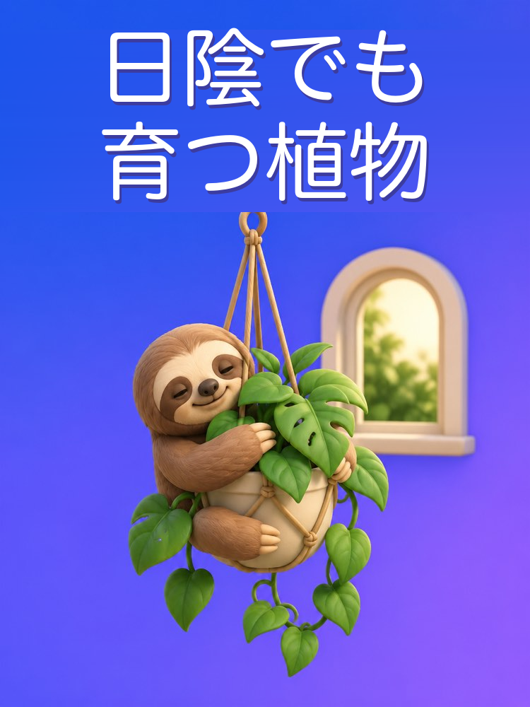 日陰の部屋でも育つ植物をAIで選ぶ