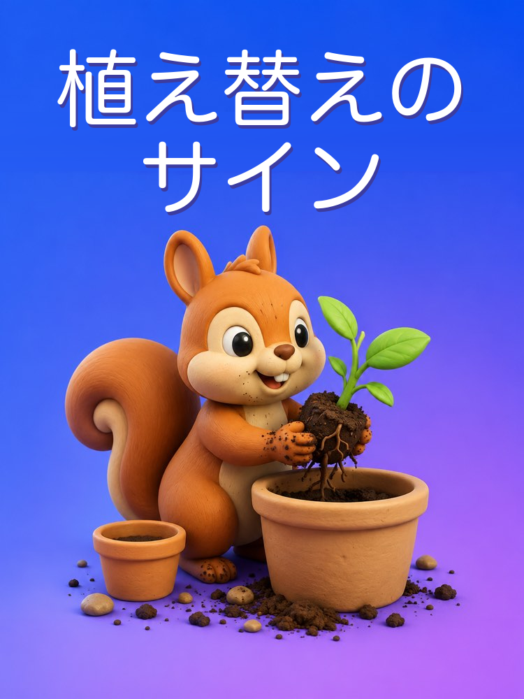 植え替えの時期とやり方をAIで見きわめる