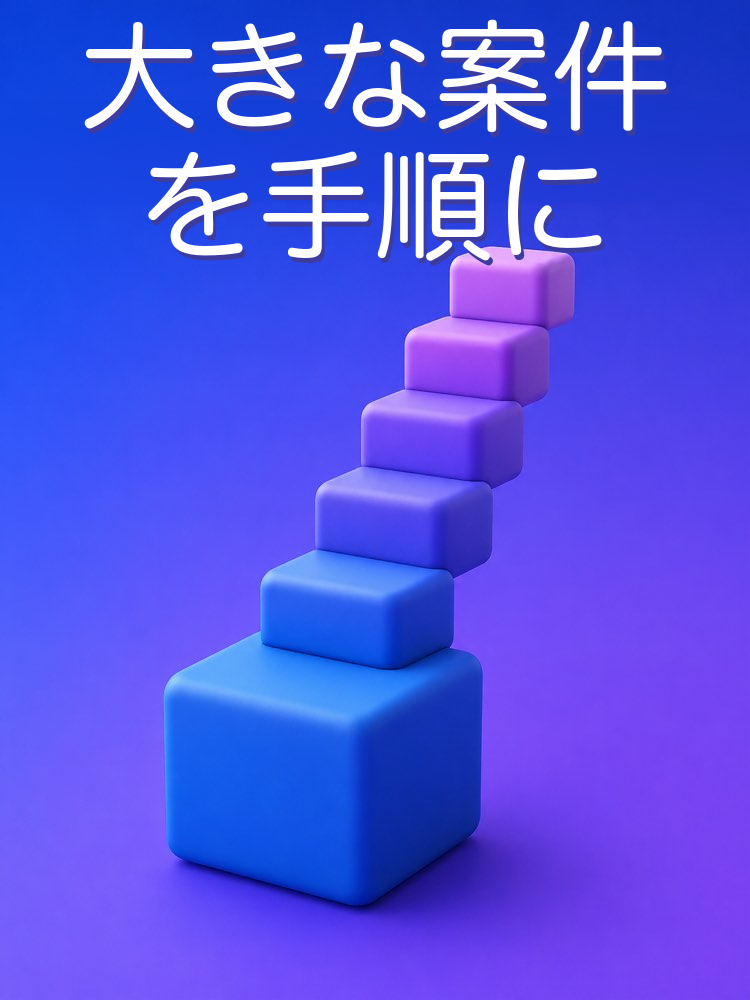 プロジェクトを次の一手に分ける