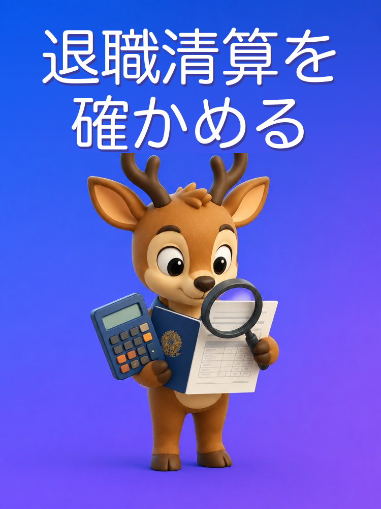退職清算：金額を確かめる