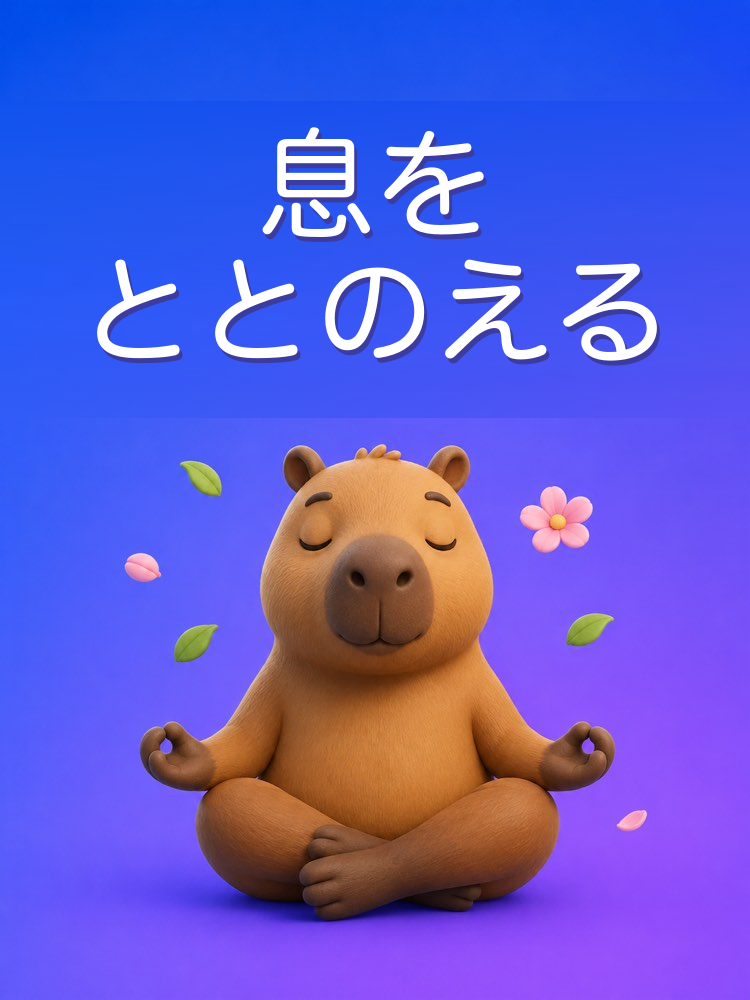 不安をしずめる呼吸の練習