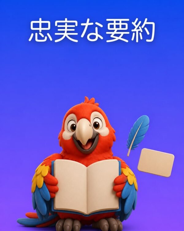 長い資料の、忠実な要約