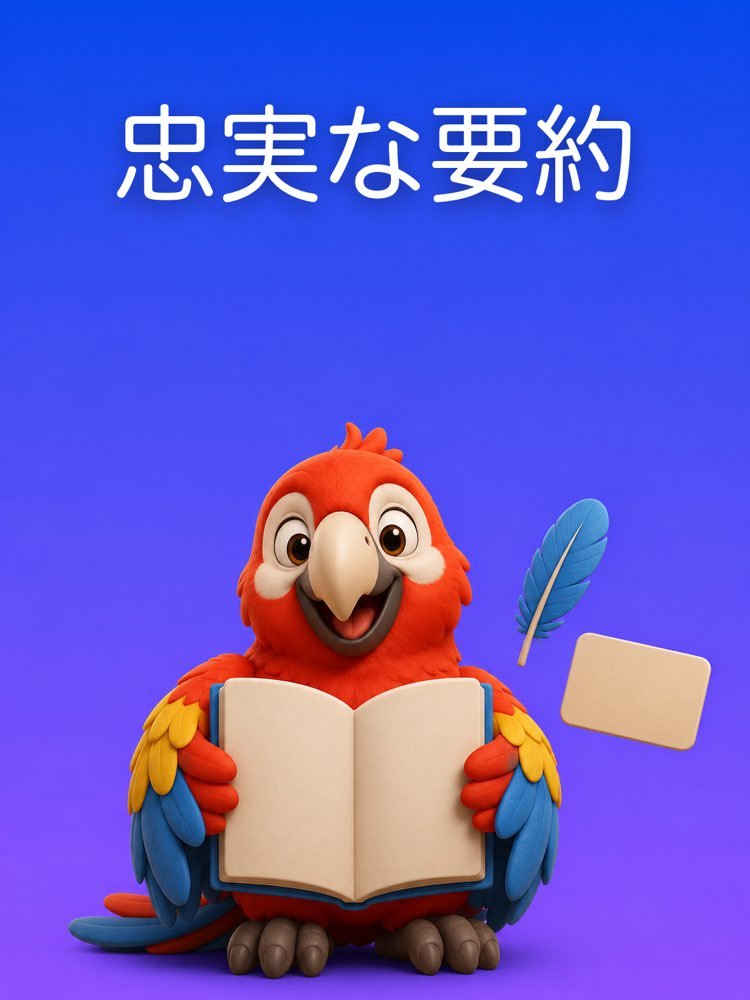 長い資料の、忠実な要約