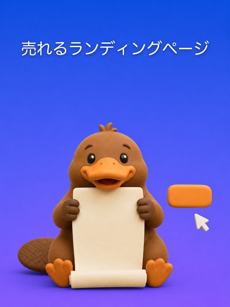 ランディングページ全体、見出しからボタンまで