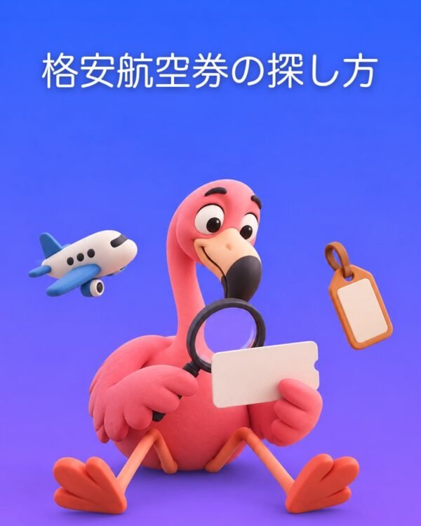 格安航空券ハンター：探し方の設計図
