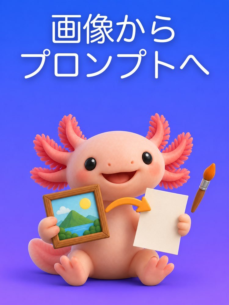 画像から、その画像を作り直すプロンプトへ