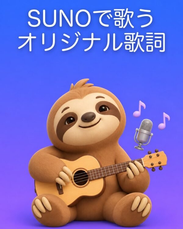 Sunoにそのまま使えるオリジナル歌詞