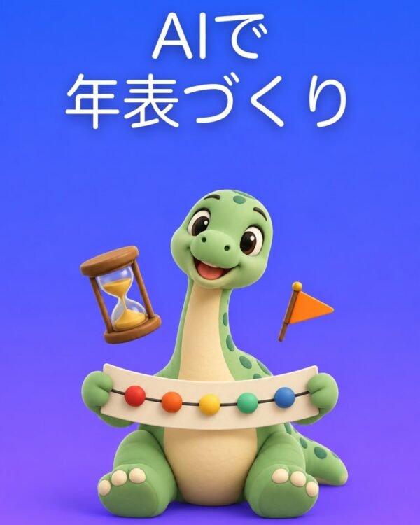 AIで年表づくり：手もとの資料にある日付だけで