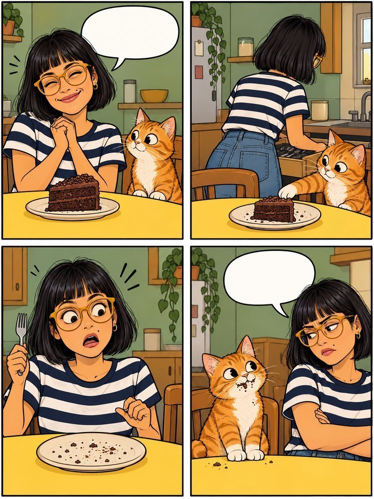 4コマ漫画をAIで:あなたの写真から、あなたが主人公に