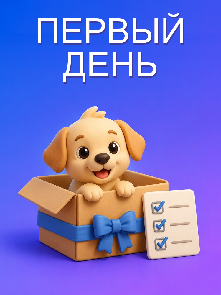 Чек-лист первого дня с новым питомцем с ИИ