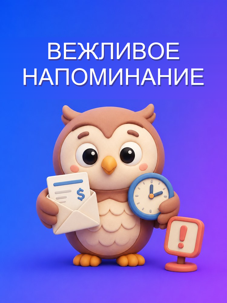 Вежливое напоминание клиенту, который задержал оплату