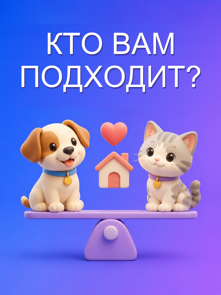 Какой питомец подходит вашему образу жизни, с ИИ