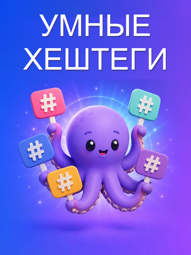 Стратегические хештеги для большего охвата с ИИ