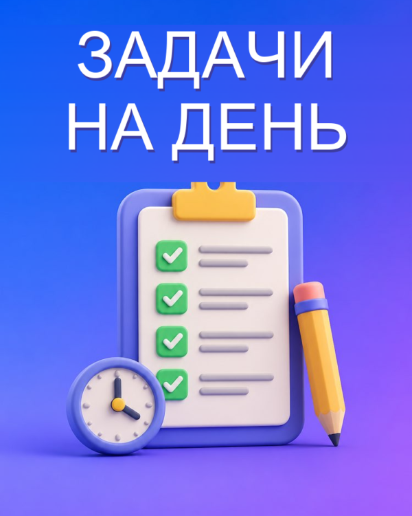 Список дел, который вмещается в день